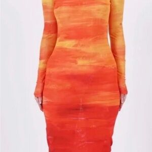 Farai London Orange Dress